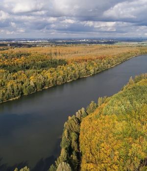 Foto Stadt Hürth Fluss Rhein